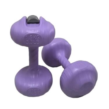 Imagem de oshhni Conjunto de 2 halteres portáteis com enchimento de água, multifuncionais e à prova de vazamentos, ideais para exercícios de levantamento de peso, 3kg