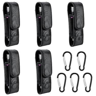 Imagem de Pacote com 5 Coldre para lanterna T310 Coldre de lanterna tática adequado para lanternas com um comprimento de 15.2 cm-17.0 cm ou um diâmetro de 40 mm, com um comprimento de 170 mm. Bolsa de lanterna
