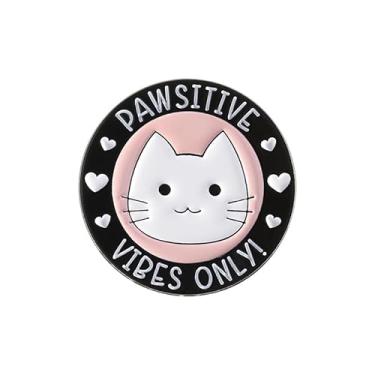 Imagem de Lindo broche de argola esmaltado para mulheres preto uso diário crachá mochila acessórios de vestido moda joias delicadas presente amizade dia dos namorados, Medium, Latão, Sem Pedra Preciosa