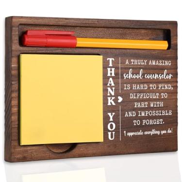 Imagem de School Counselor Thank You Appreciation Gift for Counselor Leaving New Job Retirement School Staff Reconhecimento Farewell Graduation Season, Office Stuff Sticky Note Pad Dispenser TBC178