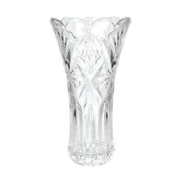Imagem de Vaso Decorativo Em Vidro Para Flores Enfeite 23cm - Vaso Transparente para Arranjos Florais, Decoração de Mesa, Sala de Estar e Eventos, Ideal para Presentes e Decoração Moderna de Ambientes(Daisy)