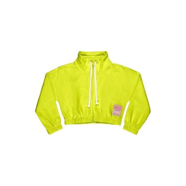 Imagem de Jaqueta Cropped em Moletom Juvenil Feminina Gloss-Feminino