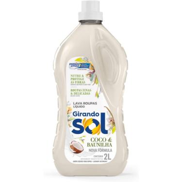Imagem de Lava Roupas Líquido Roupas Delicadas Girando Sol Coco e Baunilha 2L