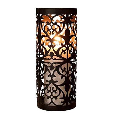 Imagem de Castiçal de ferro forjado retrô acessórios domésticos mesa vela vela de jantar copo