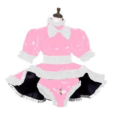 Imagem de Conjunto de calcinhas femininas com fecho, plus size, rosa claro, P