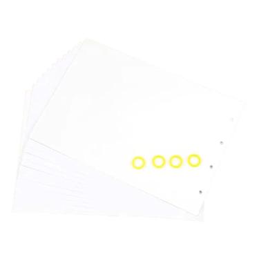 Imagem de Vaveren Kit de artesanato em papel cartão para scrapbook, faça você mesmo, para pré-escola, com atividades criativas para crianças em idade pré-escolar. Ideal, Branco com 4 Anéis