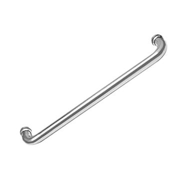 Imagem de Puxador de porta de vidro de aço inoxidável, puxador interno de barra de chuveiro, maçaneta de porta de vidro de banheiro porta lateral única de aço inoxidável, tela de chuveiro de metal puxador de