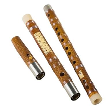 Imagem de Flauta de bambu de madeira para adultos iniciantes flauta afinada D instrumento profissional desempenho profissional com acessórios