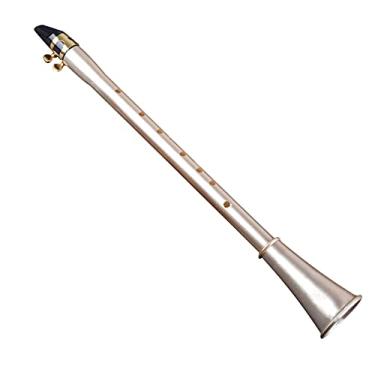 Imagem de Conjunto de clarinete de bolso Clarinete Saxofone Mini Instrumento de Sopro Portátil com Sacola Clarinete Profissional (Cor: Chave F)