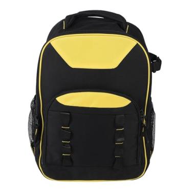 Imagem de Mochila de ferramentas Oxford pano multifuncional base moldada à prova de água bolsa de ferramentas mochila para eletricista profissional durável equipamento de trabalho pesado