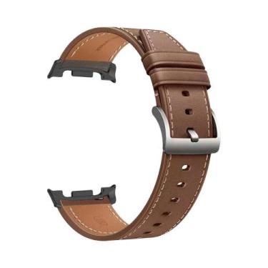 Imagem de Pulseira De Couro Para Samsung Galaxy Watch 44mm 40mm Clássica 46mm Co