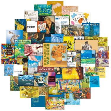 Imagem de Pacote de adesivos Arts Ticket Stubs Anime Waterproof Vinyl x50