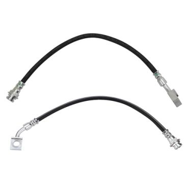 Imagem de TRQ Conjunto de mangueira de freio traseiro compatível com 2008-2017 Buick Enclave 2009-2017 Chevrolet Traverse 2007-2016 GMC Acadia 2017 Acadia Limited 2007-2010 Saturn Outlook