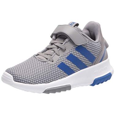 Imagem de Tênis de corrida unissex Adidas Tr 2.0, Grey/Team Royal Blue/Halo Silver, 2 Little Kid