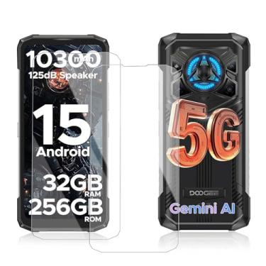Imagem de KONXISA Pacote com 2 protetores de tela para DOOGEE Blade 20 Play 5G, protetor de tela de celular de vidro temperado, 9 dureza HD, transparente, antiarranhões, sem bolhas