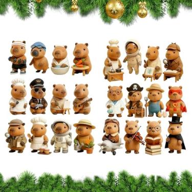 Imagem de 2025 Natal Advento Contagem Regressiva - Decoração Animal Em Acrílico 2D,Calendário Do Advento De 24 Dias Com Ornamentos De,Para Casa Sala De Estar Família Crianças