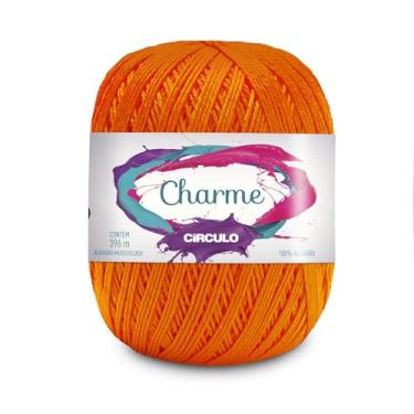 Imagem de Fio Linha Charme 396m e 150g Ideal p/Crochê e Tricô Marca Círculo (4445 - TANGERINA)
