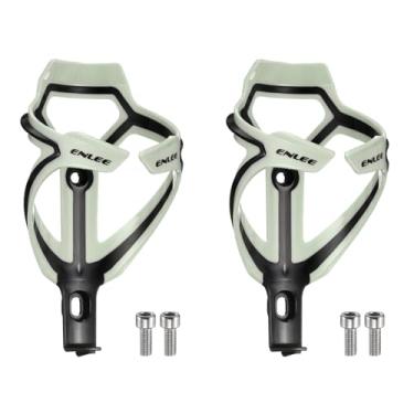 Imagem de HARFINGTON 2 peças de suporte de garrafa de água para bicicleta, gaiolas leves de garrafa de bicicleta, suporte de copo de ciclismo para cascalho de estrada MTB, cinza claro