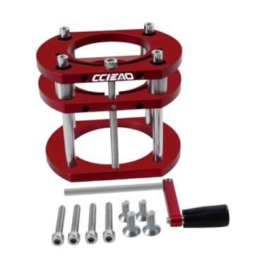 Imagem de Baoblaze de elevação para mesa de tupia, ferramenta auxiliar de gravação, base de elevação profissional multifuncional de precisão para tupia, Vermelho