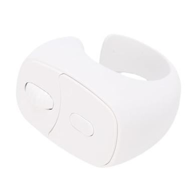 Imagem de Fockety Anel de Rolagem TikTok, Controle Remoto Bluetooth Sem Fio na Ponta do Dedo, Virador de Página Multifuncional, Controle Remoto de Obturador de Câmera para Telefone, Tablet (Branco)