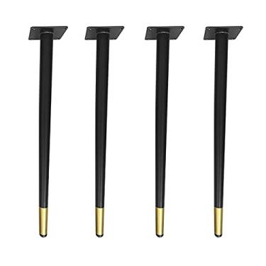 Imagem de TRGCJGH Mesa de sofá pernas de cama pernas de móveis pernas de sofá pernas sobressalentes de sofá perfeito para sofá cama mesa de centro pacote de 4, A-13,8 polegadas