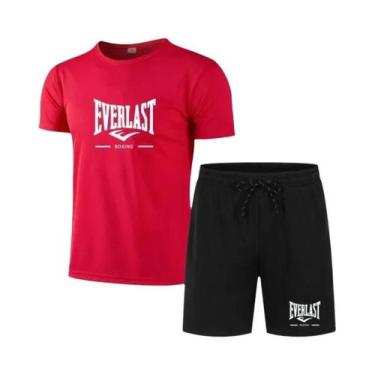 Imagem de Conjunto De Fitness Respirável Para Homens EVERLAST, Roupas Esportivas