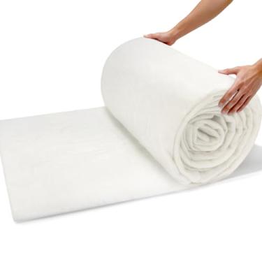 Imagem de Enchimento de fibra de poliéster Dacron para estofamento de 36 x 5 jardas para almofadas, colchas e projetos de artesanato DIY, material de enchimento macio para colcha