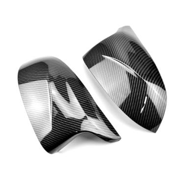 Imagem de 2 pçs tampa do espelho retrovisor lateral do carro tampa da porta lateral Compatível com bmw f25 x3 f26 x4 f15 x5 f16 x6 2014-2018(Carbon fiber)