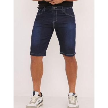 Imagem de Bermuda masculina amaciada slim jeans escura - Ss Jeans, 42