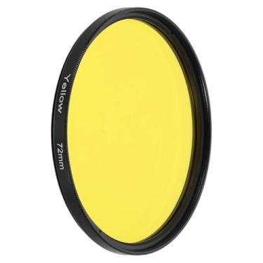 Imagem de PATIKIL Filtro de lente de 72 mm, filtros coloridos, resina óptica de arranhões, acessórios de correção de cor para lente de fotografia de câmera, amarelo
