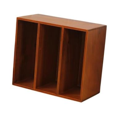 Imagem de Generic Suporte Vertical para Livros e Revistas, Compacto e, em Madeira, Versátil, Organizador de Mesa para Cartas, Trabalho Perfumes, S