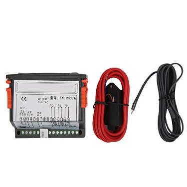 Imagem de EW M330A Termostato digital Controlador de umidade e temperatura Tela LED dupla Controle preciso para gabinete de répteis com efeito de estufa doméstico ABS Material 100x51x84mm