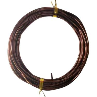 Imagem de 1 rolo 16,4 pés / 5 m fio colorido artesanato de alumínio, para fabricação floral de joias fio de contas de metal macio fio dobrável de alumínio colorido para artesanato DIY esculpir pedras jardim A