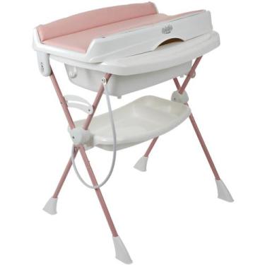 Imagem de Banheira de Bebe com Trocador Burigotto Splash+ Rose Madder