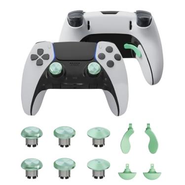 Imagem de CHARM FOCUS Alavancas De Metal Para Controle Ps5 Edge, Botões, Gatilhos, Joysticks, Acessórios Reposição Dualsense, Peças, Controle, Joystick Analógico, Verde