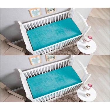 Imagem de Combo 2 Lençóis Plush De Berço Tecido Manta Soft Com Elástico - Bella 