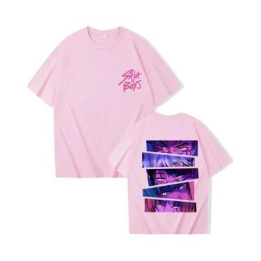 Imagem de Camiseta Unissex Harajuku Kpop Demon Hunter Saja Para Meninos Casual A