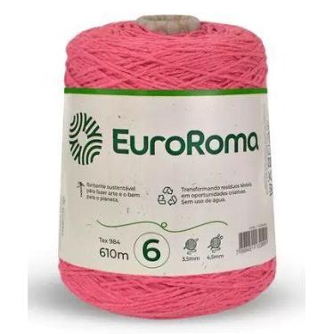 Imagem de Barbante EuroRoma 600g Fio 6 Cor 1070 Melancia 610 Metros