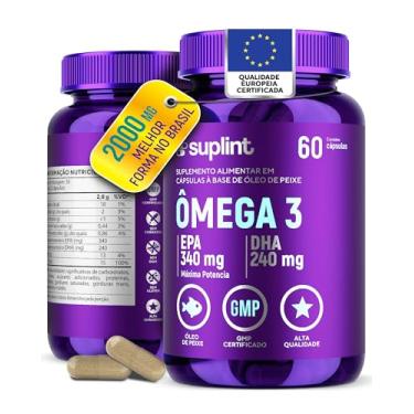 Imagem de Omega 3 1400 MG per capsula 1000 MG com Vitamina E – Suplemento Natural com EPA e DHA de Óleo de Salmão | Cápsulas de Ômega 3 para Memória, Cérebro, Articulações e Energia – Sem Glúten, Sem OGM – 60 Cápsulas