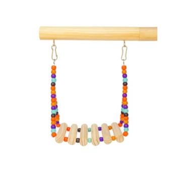 Imagem de Balanço com poleiro para calopsita, agapornis, ring neck, periquito e outras aves(Pequeno)