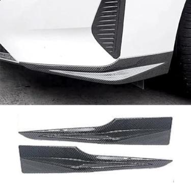 Imagem de Kit de carroceria de spoiler difusor de para-choque dianteiro para carro compatível com Sylphy 14ª geração 2023-2024 Protetor de para-choque acabamento de canto (aparência de carbono)