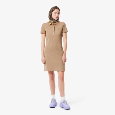 Imagem de Vestido Lacoste Polo Slim Fit em Mini Piqué Stretch-Feminino