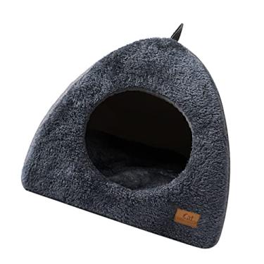 Imagem de 1 peça ninho de gato de feltro casa de animal de estimação cama de entrada para cachorro ninho macio casa de gato de inverno almofada de dormir suprimentos para animais de estimação esconderijo privad