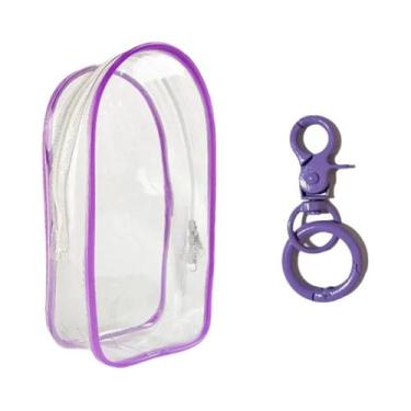 Imagem de Caixa Organizadora Colorida E Transparente Labubu Com Chaveiro Para Ex