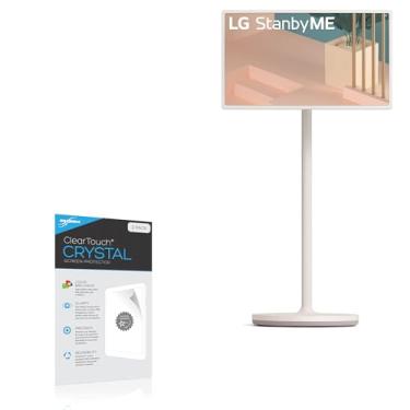 Imagem de BoxWave Protetor de tela compatível com monitor portátil LG 27ART10AKPL Class StandbyMe 27ART10AKPL - ClearTouch Crystal (pacote com 2), película HD - Protege contra arranhões