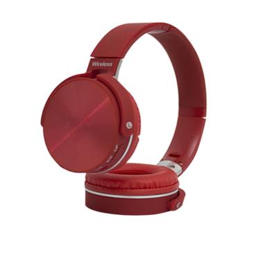 Imagem de Fone De Ouvido Wireless Bluetooth Headset Microfone Vermelho