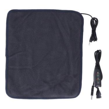 Imagem de Almofada de aquecimento USB Almofada aquecida elétrica 3 engrenagens de temperatura Cronometragem automática ajustável Manter aquecido para ombro Pescoço Perna Cintura Fibra de (Cinza Escuro)