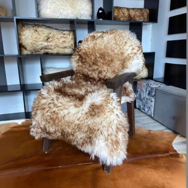 Imagem de Pelego Para Cadeiras Sofas Natural De Ovelha/Carneiro Extra Grande