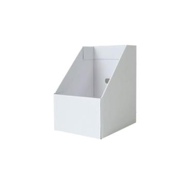 Imagem de Escritório Porta-arquivos de revista para documentos literatura em papel Organizador de mesa(Branco)