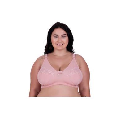 Imagem de Sutiã Plus Size sem Bojo Reforçado Alça Larga 46 48 50 52 54 - C13 SUT